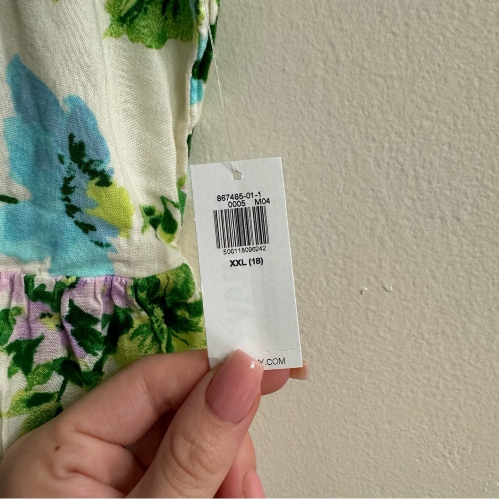 Old Navy Youth Girls Floral Printed Sleeveless Tiered Dress Size XXL 18 - Picture 5 of 5